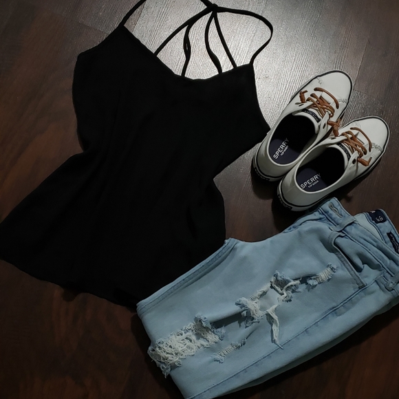 ❌SOLD❌Black Abercrombie Cami - Picture 2 of 7